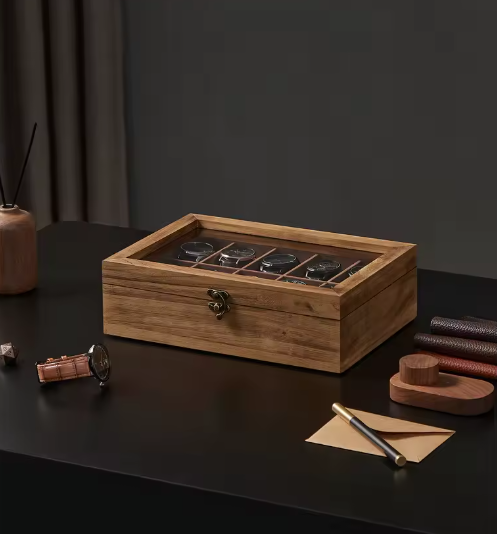 Caja de Reloj de Madera Hecha a Mano: Elegancia y Organización en tu Estilo